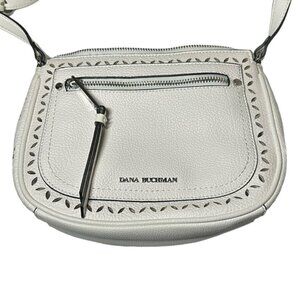 Dana Buchman white leather cross body bag NWOT